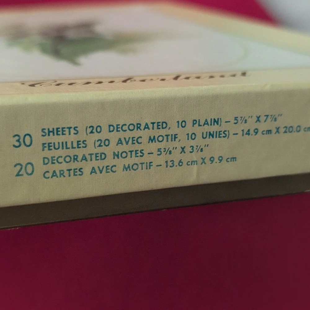 Vintage Montag Mead Cumberland Lily of the valley‎ Floral Stationery Set NIP